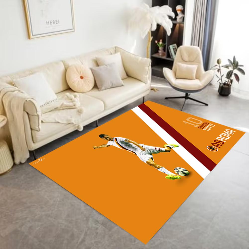 Totti's Legacy Soccer Carpet Design for Foyer Study room Dormitory Decorate room Anti-slip Rug Office home decor Perfect Gift for Women/Men