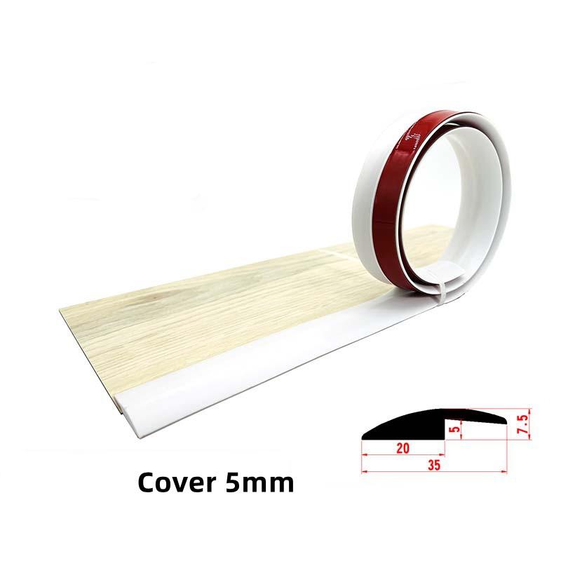 1M Self-adhesive Seam Strip Soft PVC Flooring Threshold Transition Sealing Strips Floor Threshold Anti-collision Seam Edge Trim
