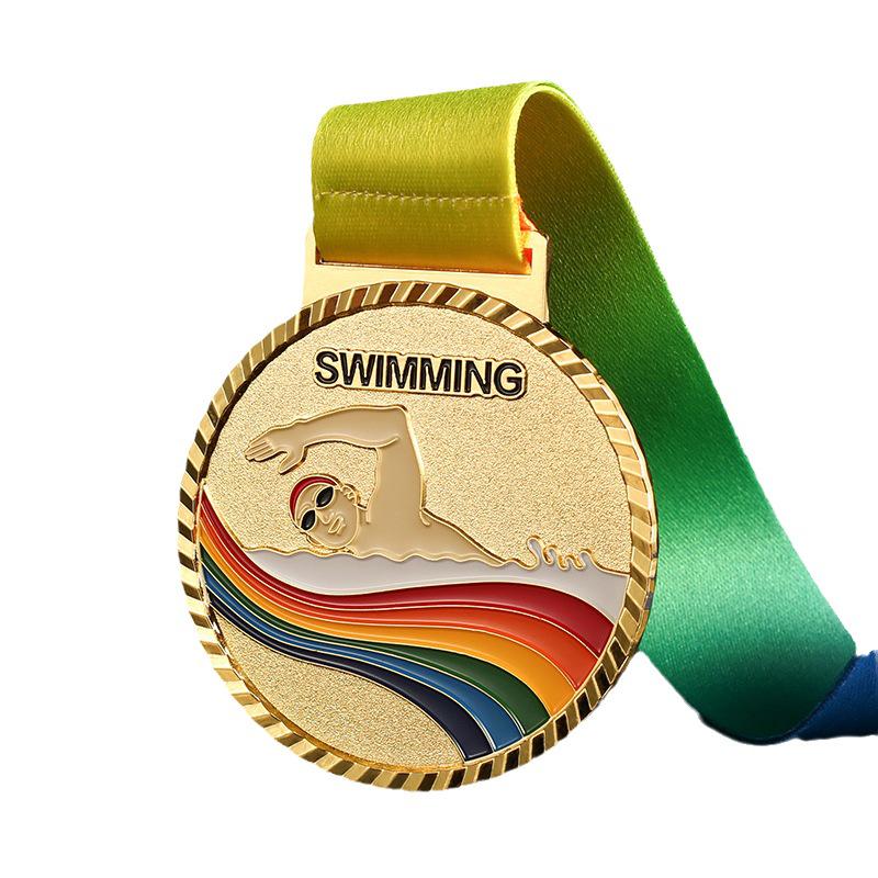 Customized Metal Medals: Marathon, Swimming, Basketball, Badminton, Summer Camp Commemorative Tags