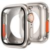 Стекло на 360 градусов + чехол для Apple Watch 45 мм 44 мм, обновление внешнего вида, смена на Ultra Защитная пленка для экрана + чехол для ПК для серии iWatch 45 мм 44 мм