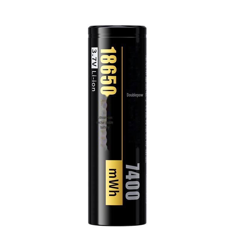18650 Rechargeable 3.7V Lithium-Ion Battery Set 7400mAh for Flashlights, Fans, and Audio Devices