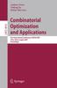 Книга Combinatorial Optimization and Applications : First International Conference, COCOA 2007, Xi'an, China, August 14-16, 2007, Proceedings : 4616