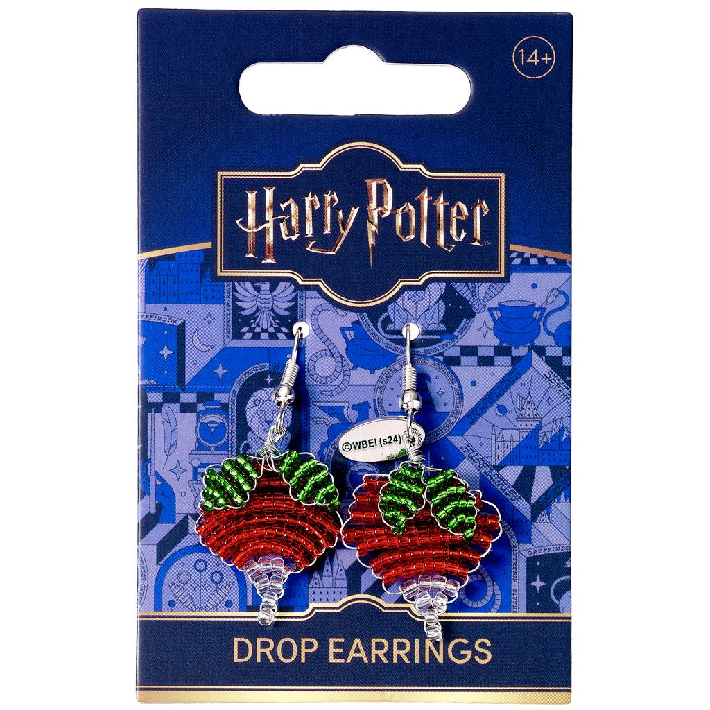 Harry Potter Luna Lovegood radish bead earrings