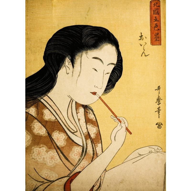 Japanese Geisha Illustration Poster Print Sexy Women Ukiyo E Canvas Painting Antique Asian Wall Art Living Room Home Decor Gifts