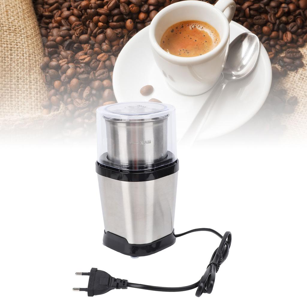 Электрическая кофемолка 200 Вт 60 г Большая емкость из нержавеющей стали мельница для орехов и специй для H