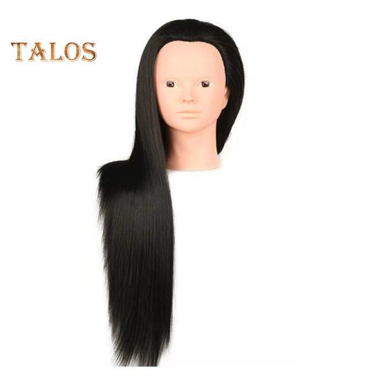 Стенд для демонстрации плетения волос Манекен-голова с волосами Человеческие волосы Прямые 25" Профессиональная косметологическая кукольная голова для парикмахеров-стилистов и косметологов