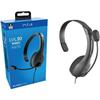 Casque Chat PDP LVL30 Gris pour PS4 - Casque Filaire Stéréo avec Microphone Flexible - Sous Licence Officielle