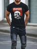 Skull Exploited T Shirt Men Gothic Trend Tshirt Male Tops Harajuku Punk Clothes Men Graphic Tee Shirts Retro Casual Streetwear#Color