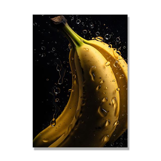 Tasty Fruit Kitchen Canvas Paintings Watermelon Banana Apple Lemon Poster Wall Art HD Picture For Interior Decor Frameless