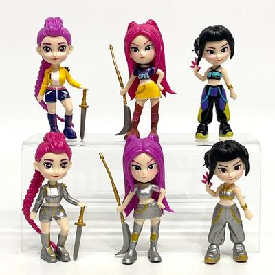 6 шт./набор K-pop Фигурка Истребители демонов Игрушка Мультяшная Руми/Мира/Зои Фигурка Аниме ПВХ Украшение стола Модель Кукла Подарок для фанатов