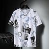 Letters Tees Mens Summer T Shirts Men Streetwear 3D Print T Shirt Fashion O Neck Short Sleeve Tops