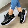 Women Sneakers Platform Shoes Leather Patchwork Casual Sport Shoes Ladies Outdoor Running Vulcanized Zapatillas Mujer Shoes
