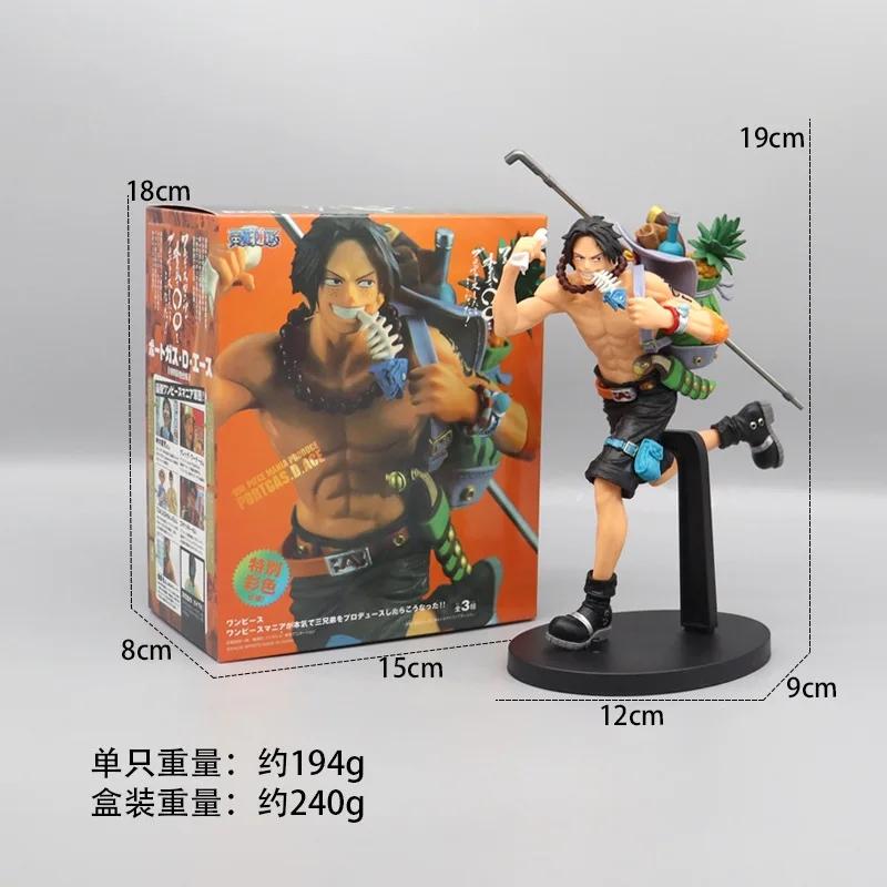 17 см Аниме Фигурка One Piece Бегущий Сабо Рюкзак Портгас Д. Эйс Обезьяна Д. Луффи Фигурка Действия Коллекционная Модель Украшения Игрушка Подарок