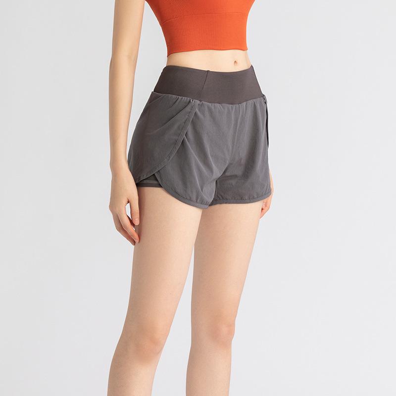 Женские быстросохнущие дышащие шорты для йоги с боковым карманом - Дизайн против просвечивания