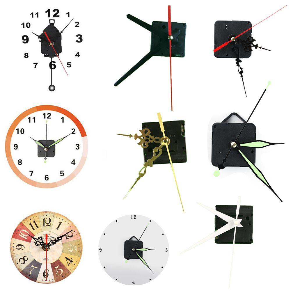 Essential Tools Classic Mute Repair Replacement Parts + Hands Clock Movement Mechanism Pendulum
