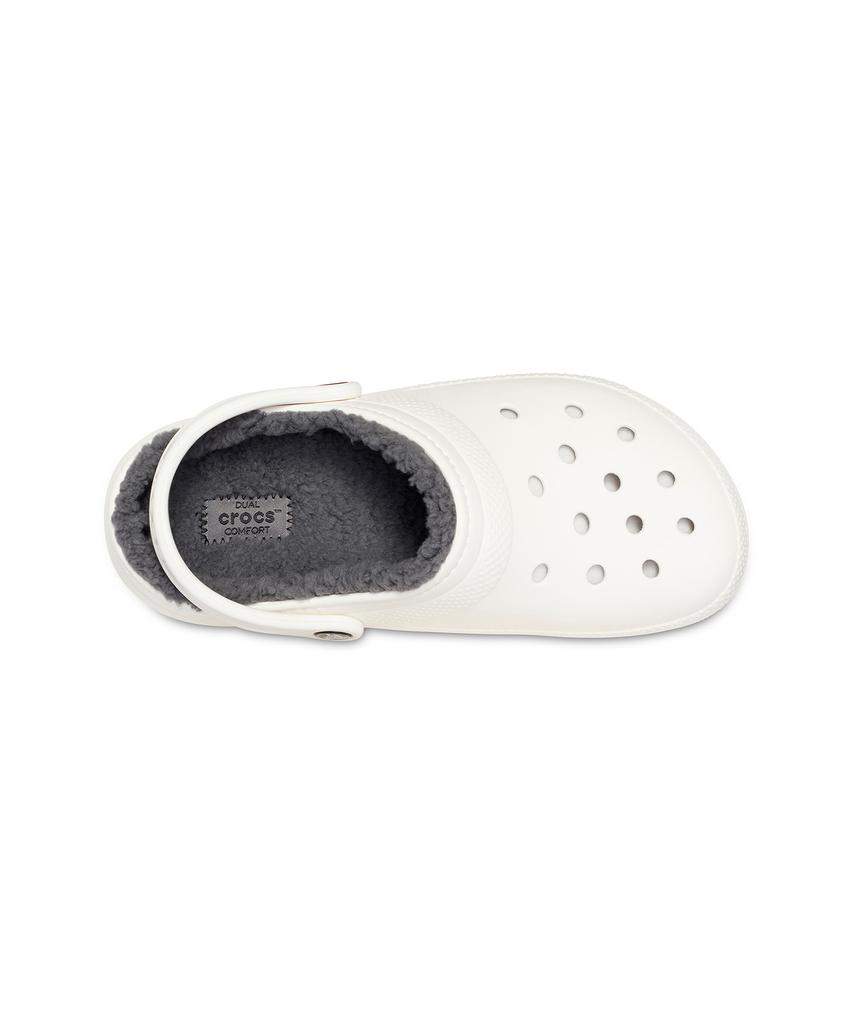 Классические утепленные кроксы Crocs - Белый/Серый / 203591-10M
