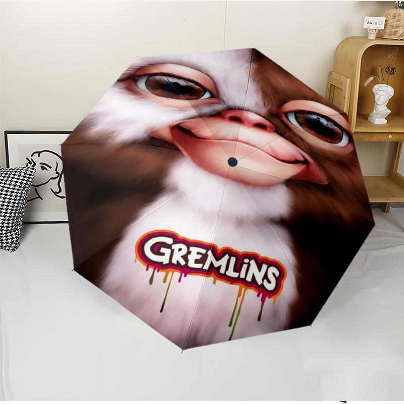 Gremlins Fashionable Automatic Opening/Closing Folding Umbrella. Portable and Foldable, Ideal for Gift, Travel, and Daily Use.