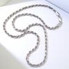 Twist Chain Necklace DIY Pendant Women Men Fashion Jewelry