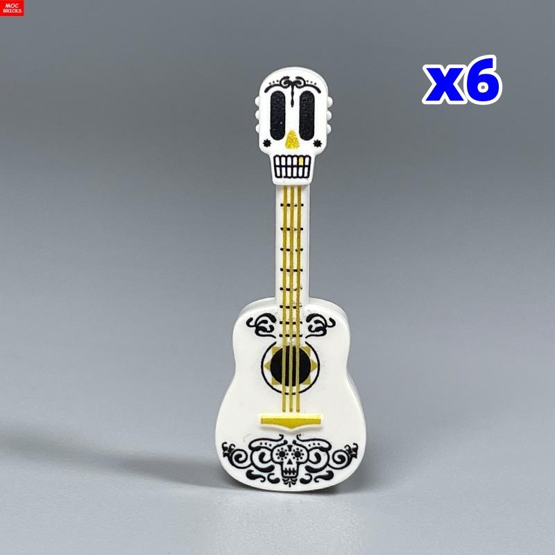 Подставка для гитары из кубиков MOC 4 см Фигурка Музыкальные инструменты Строительные блоки DIY Куклы Игрушки Для Детей Подарки