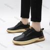 Fashion Men Shoes 2025 Spring Autumn New Fashion Breathable Mesh Non Slip Platform Sneakers Comfortable Round Toe Lace-up Casual Shoes