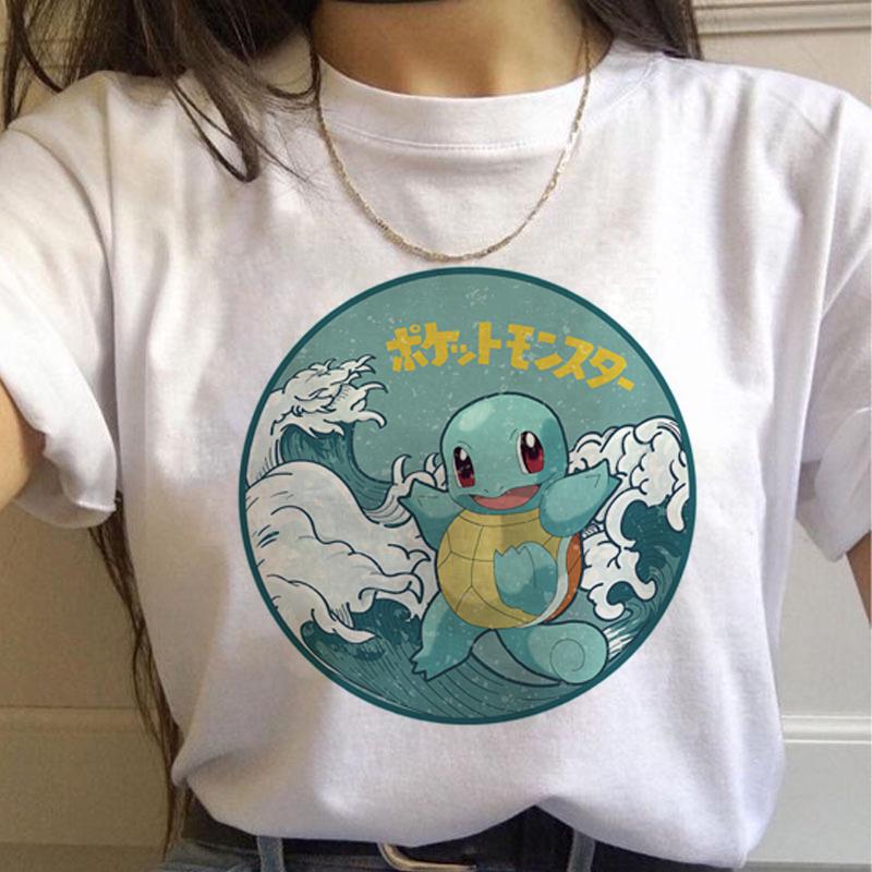 Harajuku T Shirts Women Kawaii Funny Cartoon Tshirt s Cute Print Tshirt Fashion Streetwear Top Tees Female