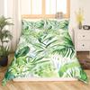 Palm Leaves Duvet Cover Monstera Leaf Comforter Covers Tropical Green Leaves Bedding Set White Marble Quilt Cover For Men Women