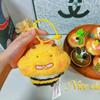Fun And Eye-catching Cartoon Bee Plush Keychain Soft Material For Collectible Toys