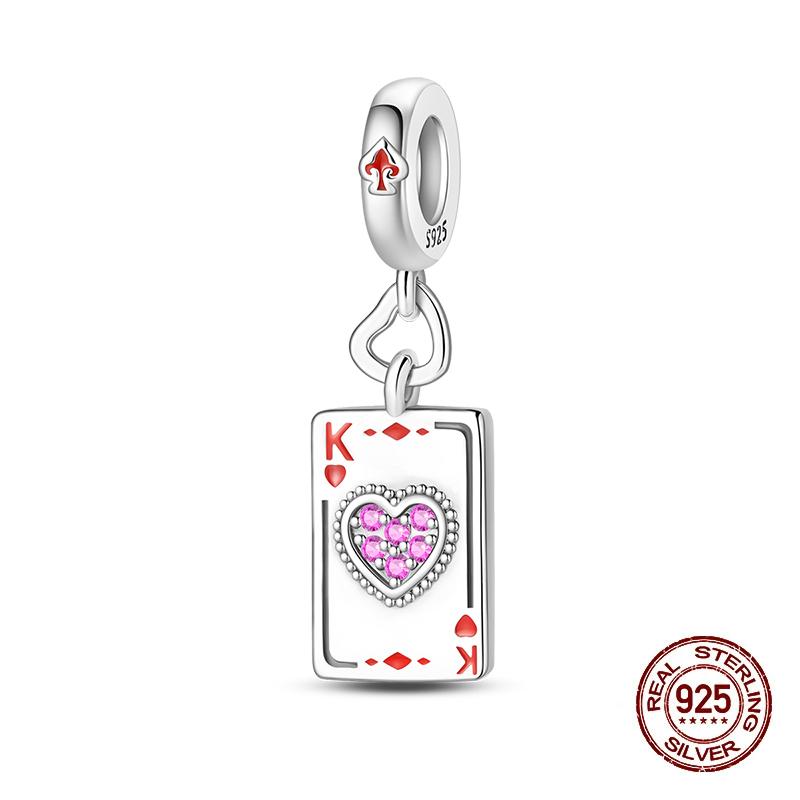 100% 925 Silver Tarot Collection Pendant DIY Hourglass Beads Fit Pandach Original Bracelet Women Jewelry Birthday Gift