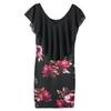 Сексуальное женское короткое мини-платье без рукавов с цветочным принтом для праздничной вечеринки