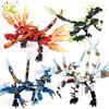 1set Ninja Dragon Building Blocks Bricks Set Action KAI JAY ZANE Cole Figures City Educational Toys for Children Friend