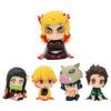 Adorable 5pcs Set Of Demon Slayer Doll Ornaments Including Rengoku Kyoujurou For Fans