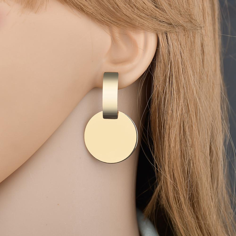 Серьги геометрической формы