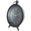 Les Trésors De Lily [M3205] - Black 'Vintage Design' Metal Clock