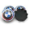 BMW 3D Emblem Center Caps Set of 4 Snap-on ABS Plastic Hub Covers 56mm/68mm for BMW SUV Sedan Auto Accessories