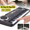 61 Keys Piano Digital Electronic Organ Keyboard Pianos Musical Instruments Electric Piano with Microphone for Children