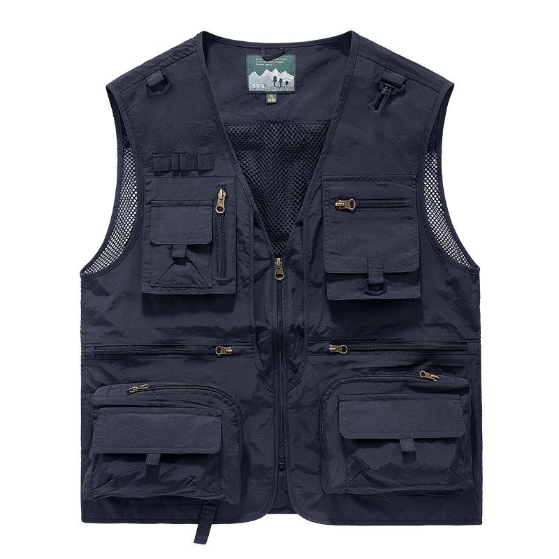 Men's Summer Multi-Pocket Photography & Fishing Vest for Outdoor Hiking