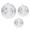 10PCS Versatile Transparent Acrylic Open Balls for Holiday Crafts and DIY
