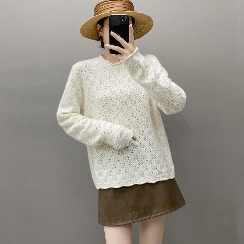 Qinghe 100% Pure Cashmere Women's Sweater - Ultra Soft Luxury Winter Pullover