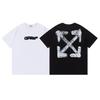 2025 Spring/Summer New Blur LOGO Arrow Round Collar Short Sleeved Men's and Women's T-shirts