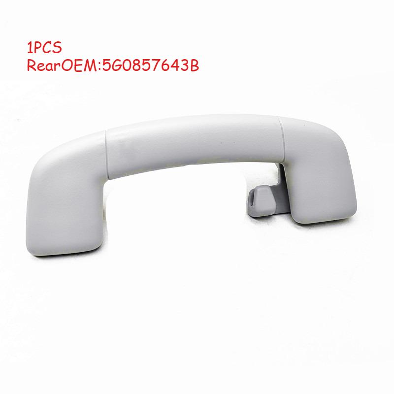 1 or 4Pcs Interior Grey Roof Grab Folding Handle for VW Golf 7/7.5 Tiguan MK2 Touran 5T, OE 5G0857607B & 5G0857643B