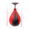 Комплект боксерских мячей Speed ​​Pear Ball для тренировок из искусственной кожи с крючком и реакцией накачивания
