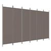 VidaXL Room Divider 6 Panels Folding Room Separator Privacy Screen Partition Living Room Decoration 350208