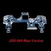 JDS-040 Blue Circuit Board with Replacement Buttons, for PS4 Dualshock 4 Pro Slim Controller, Film Con