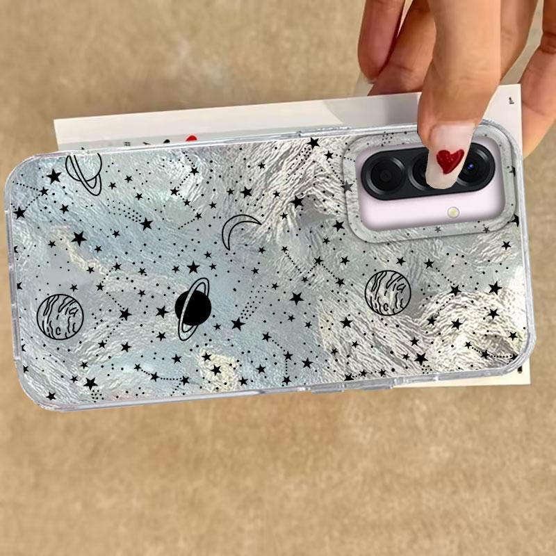 Чехол для телефона Samsung Galaxy A56 A54 A36 A16 A25 A35 A26 A15 A06 A55 A32 S25 S24 S23 S22 Plus Ultra FE со звездным небом