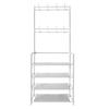 Прихожая с вешалкой Nyana Home 155x60x28см, 4 полки 8 крючков
