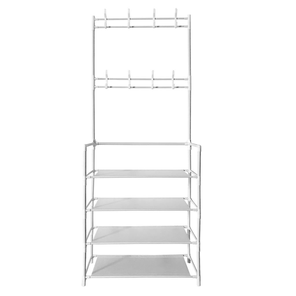 Прихожая с вешалкой Nyana Home 155x60x28см, 4 полки 8 крючков