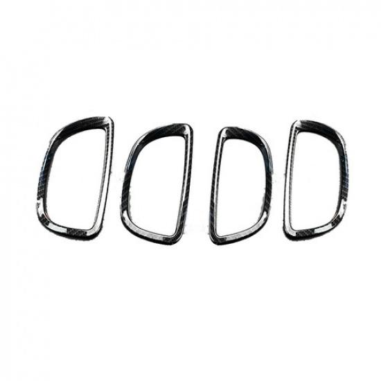 For Toyota Corolla 2014-2018 Carbon Fiber ABS Inner Door Handle Bowl Frame Trim