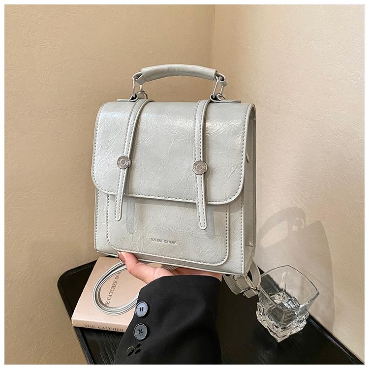 Fashion Simple Temperament Backpack Bag Women's 2025 New Korean Version Niche Design Travel Backpack College Style School Bag