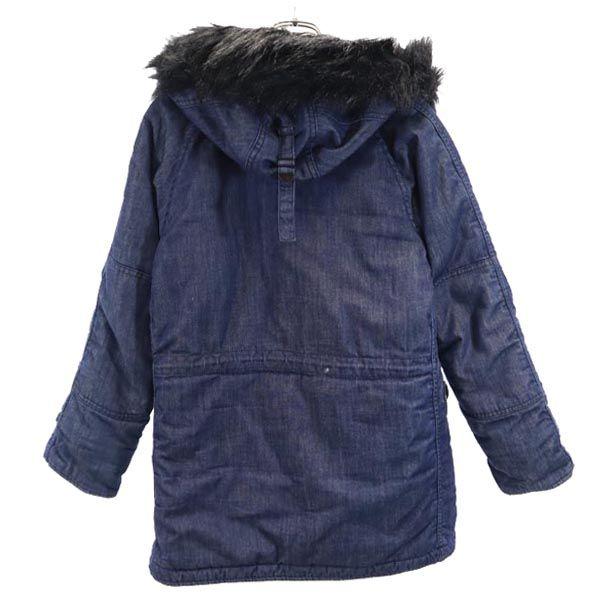 ALPHA INDUSTRIES INC Утепленная джинсовая куртка-пилот S Меховой капюшон Мужская Б/у