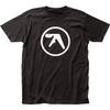 Aphex Twin Логотип Мужская Хлопковая Футболка 100% Мужские Футболки Топ Рок-н-ролл Группа Классическая Концертная Футболка Новая Черная